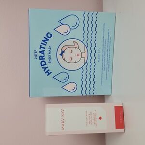 Mary Kay Hydrating Sheet Mask (box of 8) and Pink Clay Mask